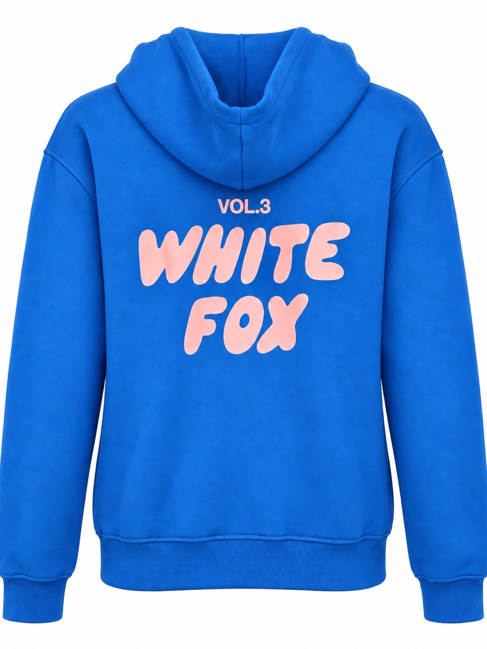 White Fox Vol. 3 Oversized Hoodie Blue Pink Graphic Sweatshirt M/L